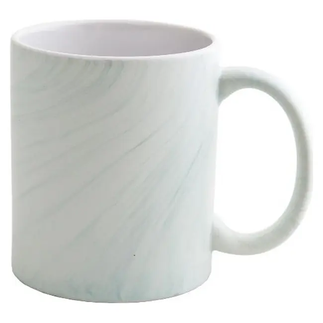 Чашка керамічна 340мл Белый Зеленый 14428-01