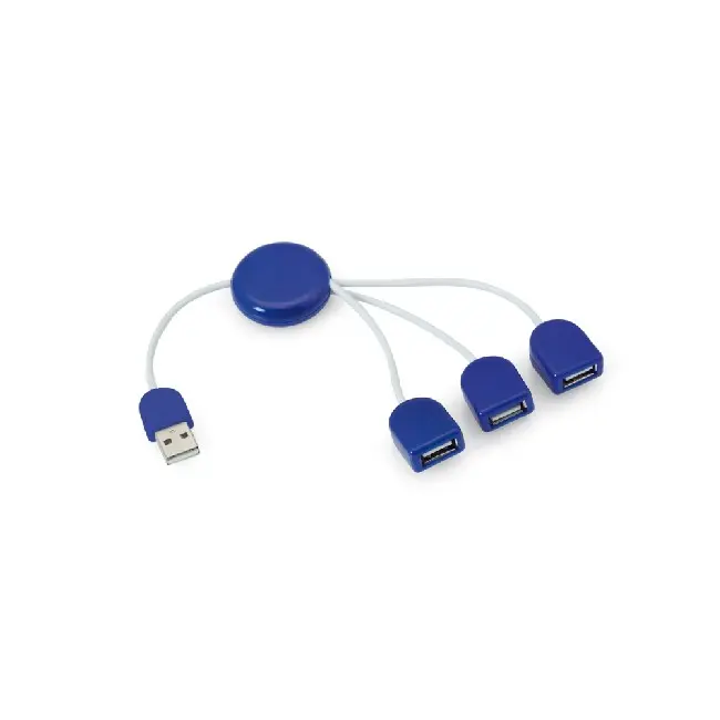 USB 2.0 хаб с 3 портами Синий Белый 6811-02