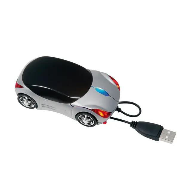 Мышь USB Автомобиль Красный Синий Черный Серебристый 3088-01