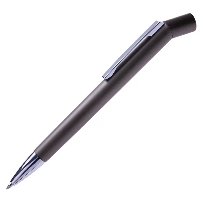 Ручка шариковая пластиковая глянцевая Серый Серебристый 8574-07