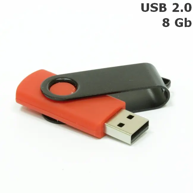 Флешка 'Twister' 8 Gb USB 2.0 Черный Красный 3673-31
