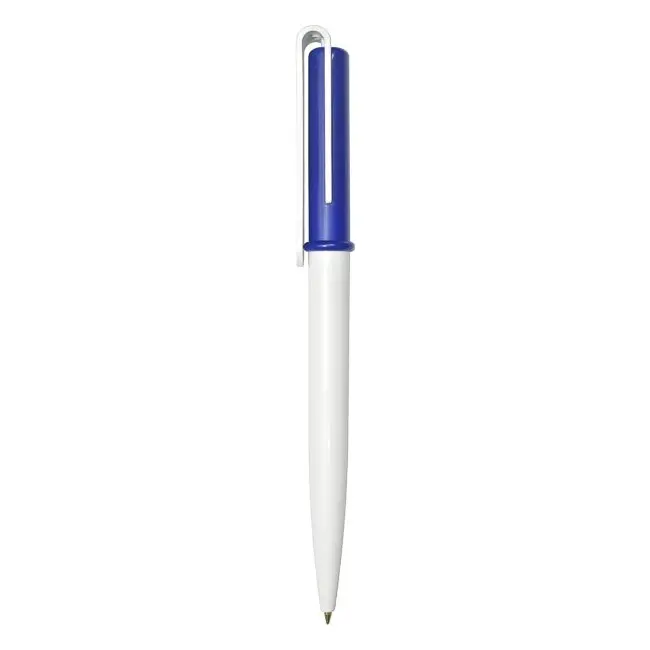 Ручка 'Uson' пластикова з поворотним механізмом пише чорним Белый Синий 3911-69