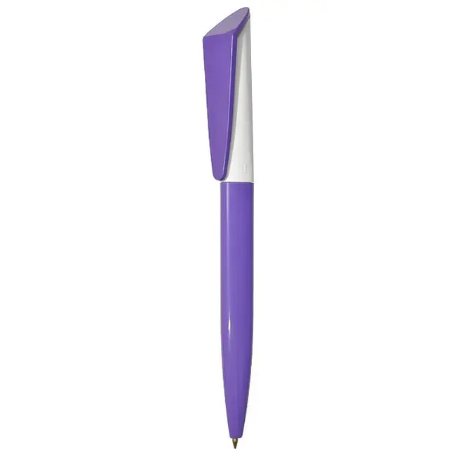 Ручка Uson пластикова з поворотним механізмом Белый Фиолетовый 3910-34