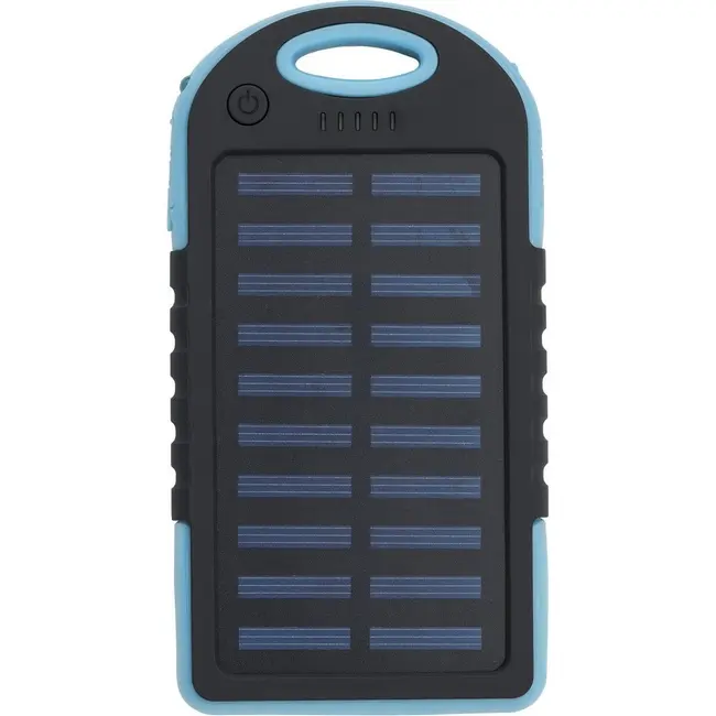 Повербанк PowerBank із сонячною батареєю 4000 mAh Черный Синий 14765-04