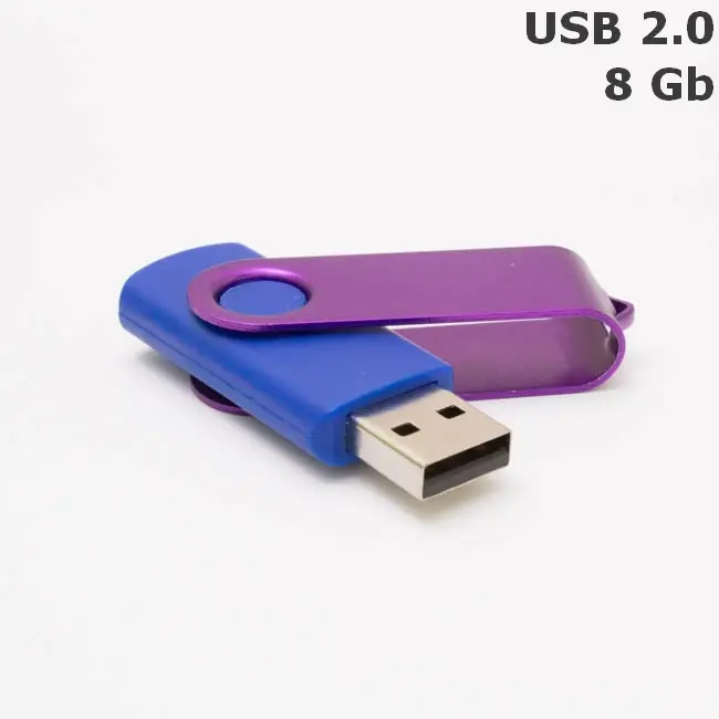 Флешка 'Twister' 8 Gb USB 2.0 Синий Фиолетовый 3673-127