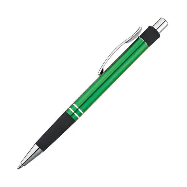 Ручка металева Серебристый Черный Зеленый 4348-03