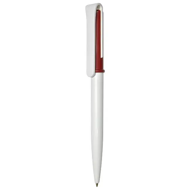 Ручка Uson пластикова з поворотним механізмом Бордовый Белый 3911-04
