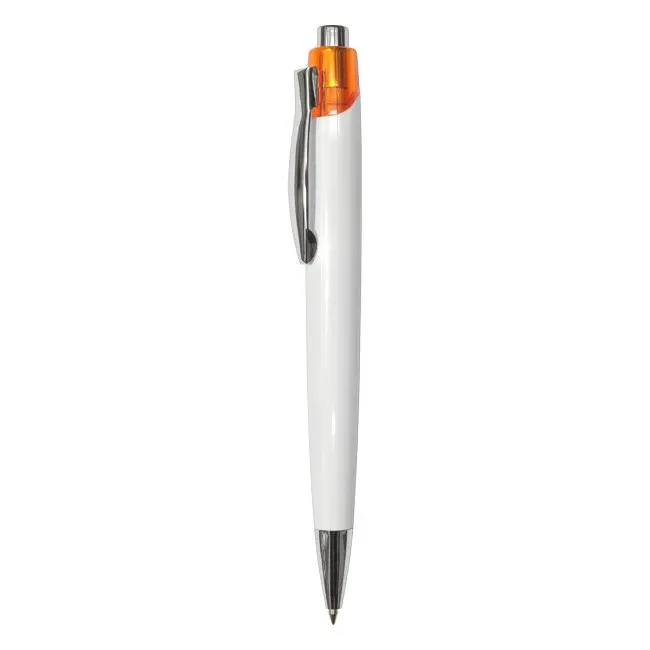 Ручка пластиковая Серебристый Белый Оранжевый 3933-01