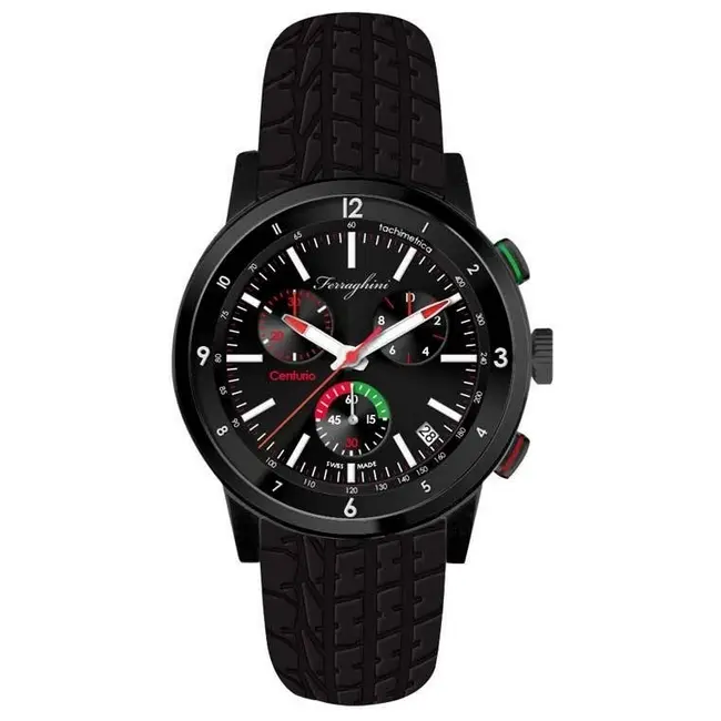 Годинник наручний швейцарські з італійським дизайном Черный 3775-01