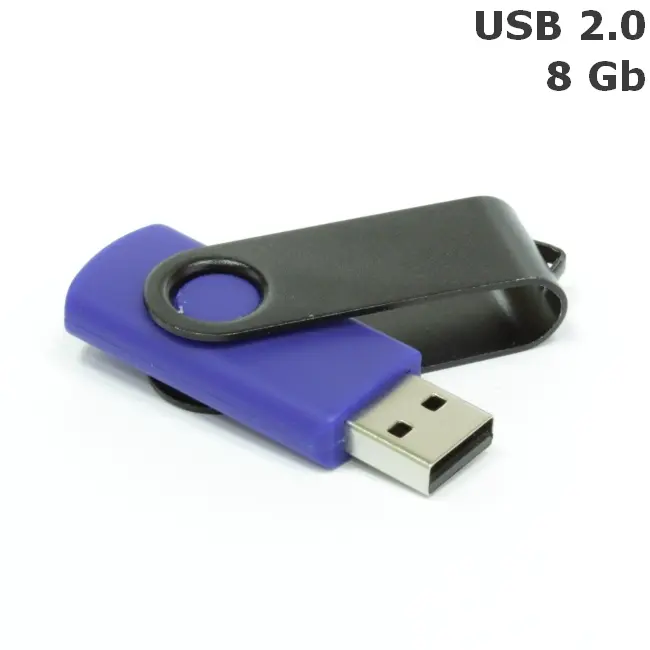 Флешка 'Twister' 8 Gb USB 2.0 Темно-синий Черный 3673-58