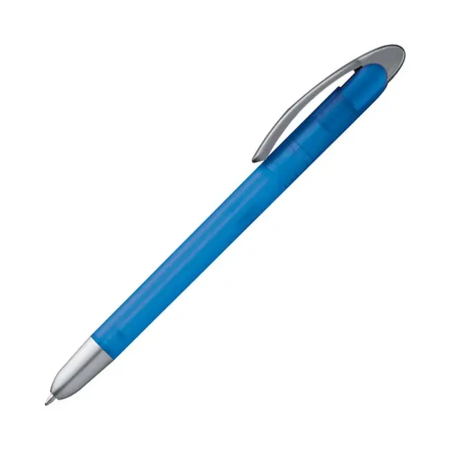 Ручка пластикова корпус "Фроузен" Прозрачный Голубой Синий Серебристый 5105-01