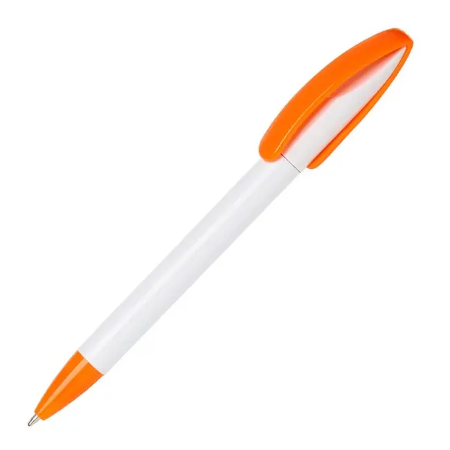 Ручка пластикова Белый Оранжевый 1352-05