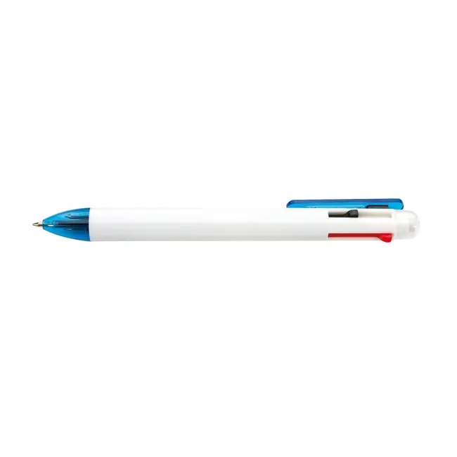 Ручка багатострижнева червоний чорний синій і олівець Белый Голубой 2781-01