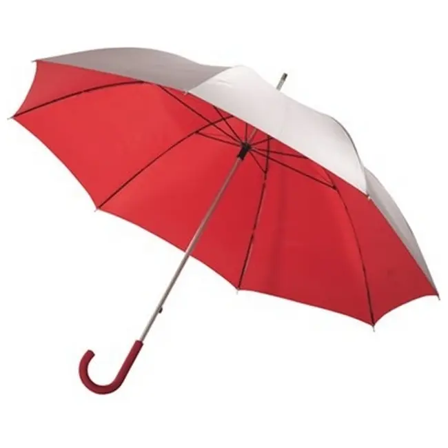 Зонт трость типа Гольф Красный Серебристый 5897-03
