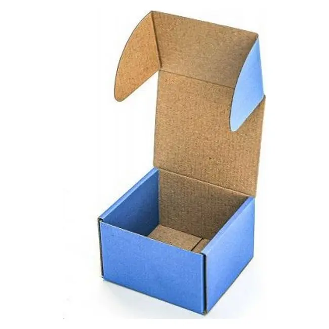 Коробка картонная Самосборная 90х90х60 мм синяя