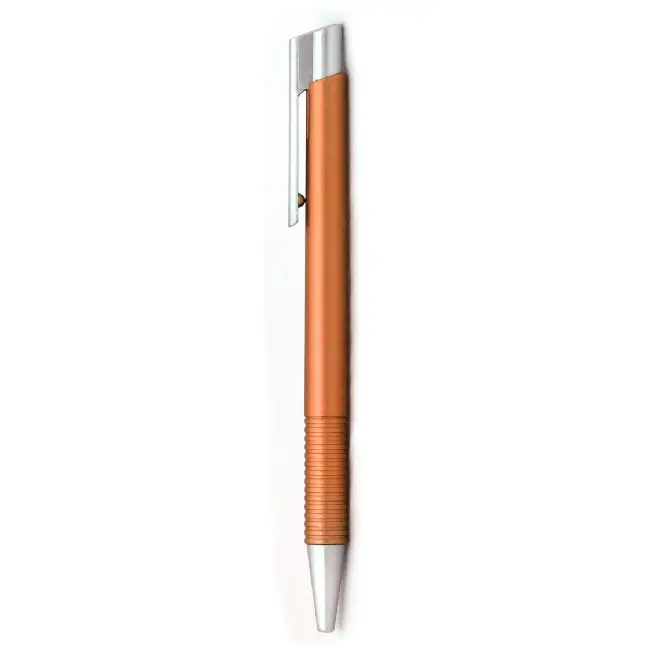 Ручка из матового пластика Оранжевый Серебристый 4490-10