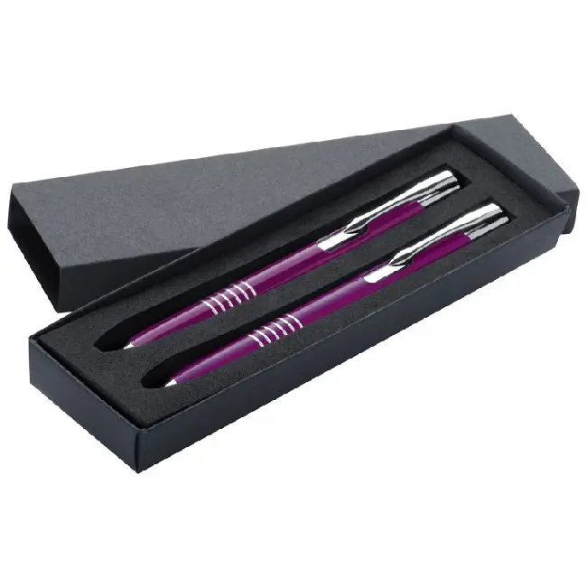 Набор - шариковая ручка и карандаш Фиолетовый Серебристый 4843-02
