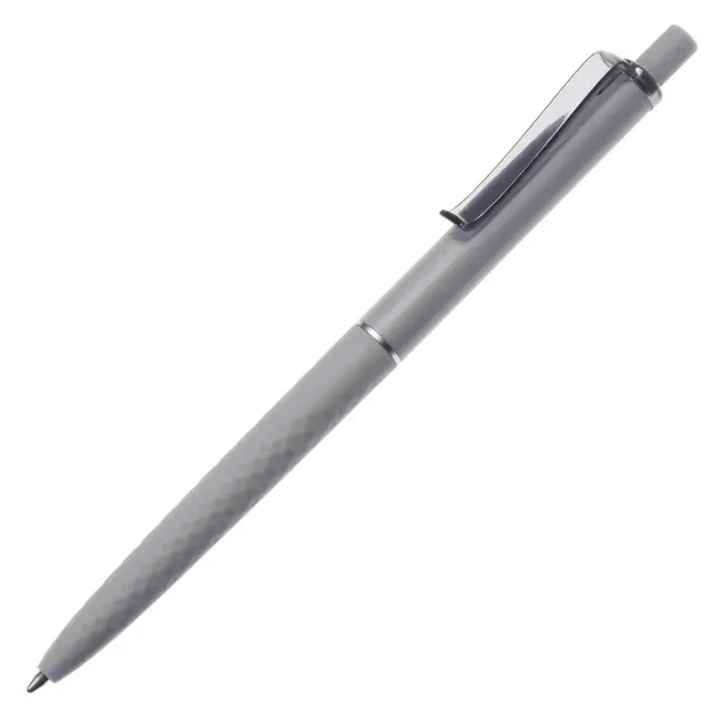 Ручка шариковая пластиковая матовая Серый Серебристый 8572-12