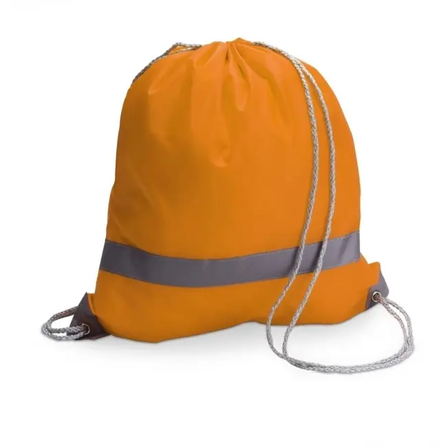 Рюкзак мешок со светоотражающей полоской Оранжевый Серебристый 6596-04