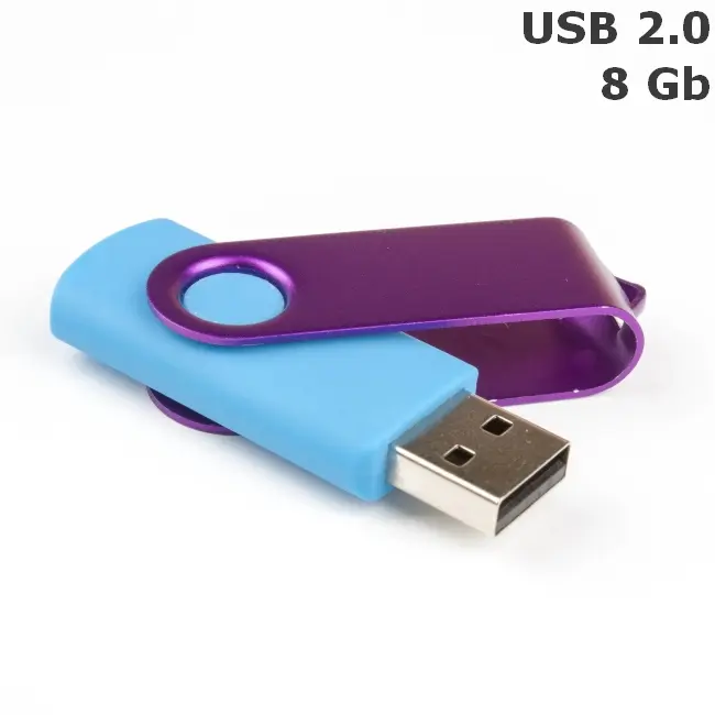 Флешка 'Twister' 8 Gb USB 2.0 Голубой Фиолетовый 3673-130