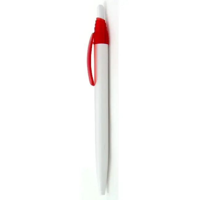 Ручка из глянцевого пластика Красный Бордовый Белый 4124-01