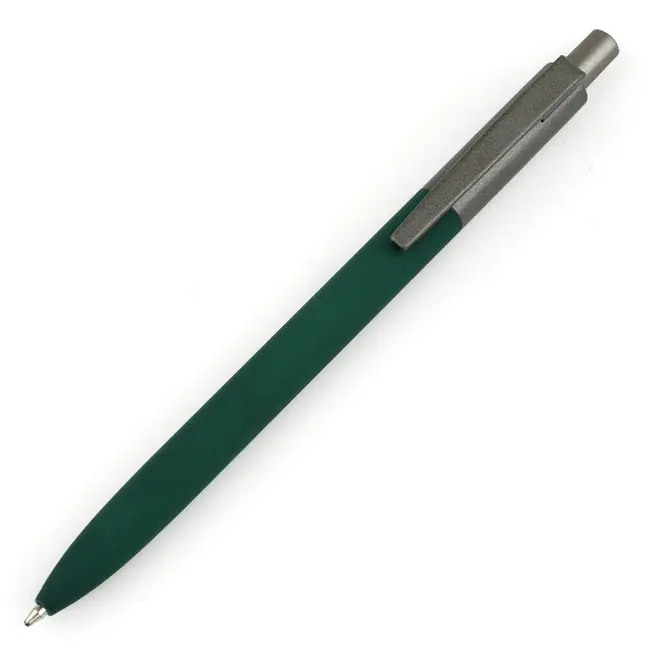Ручка металлическая soft touch 'LORA' Зеленый Серый 15301-03