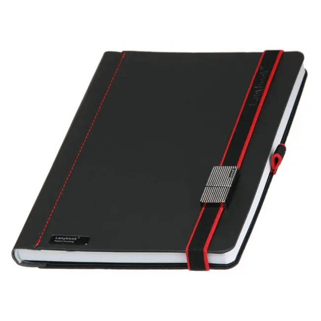 Записная книжка A5 'LanyBook' в клетку белый блок Красный Черный 6247-01