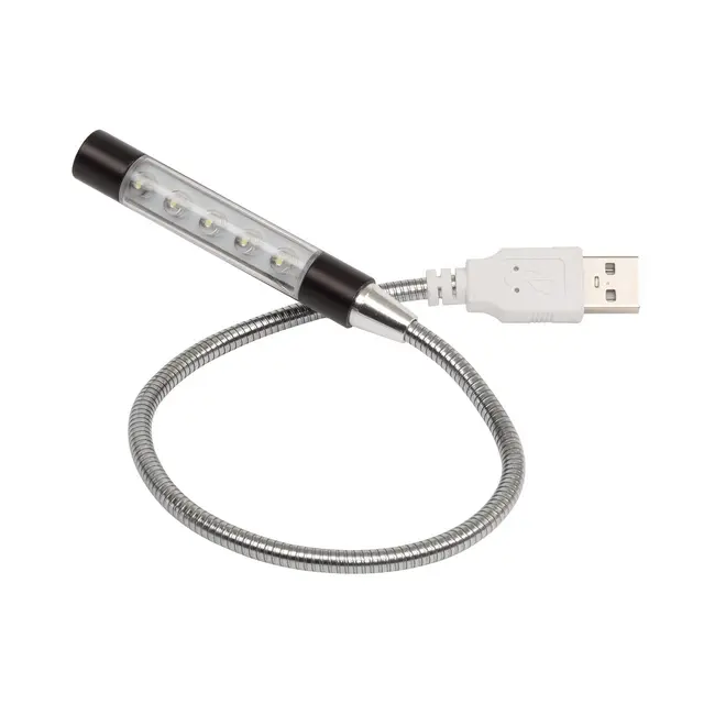 USB-світильник гнучкий Серебристый Черный 2898-02
