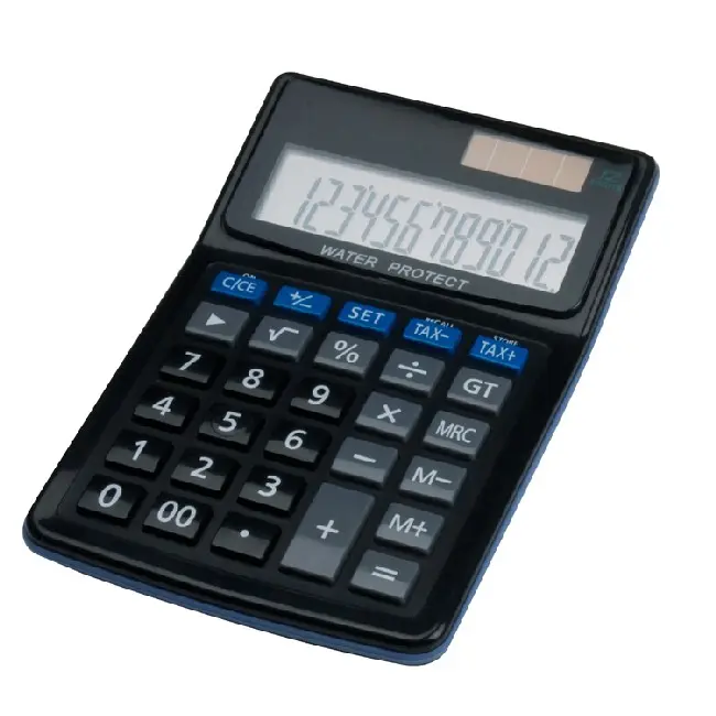 Калькулятор водонепроницаемый Серый Черный Синий 4229-01