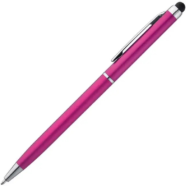 Ручка-стилус пластикова Розовый Серебристый 4557-02