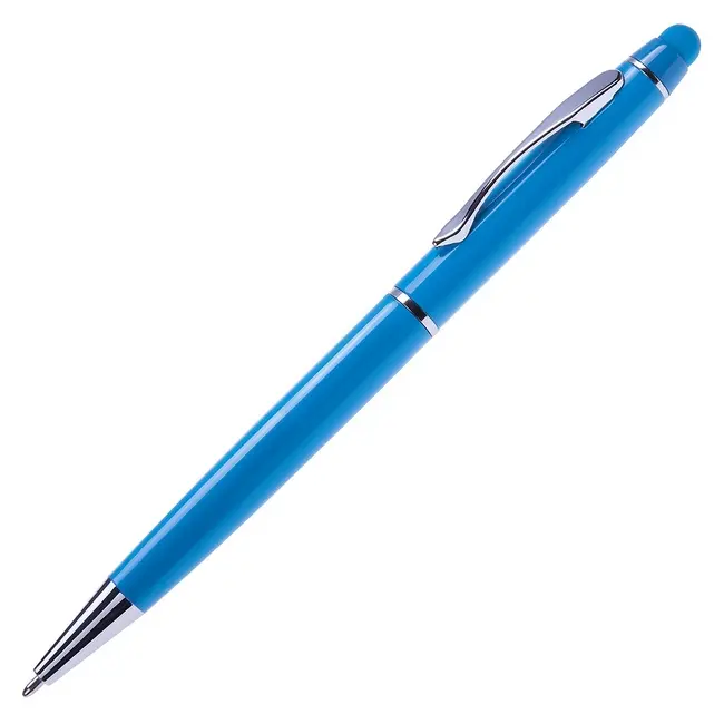 Ручка стилус металева Голубой Серебристый 8583-08