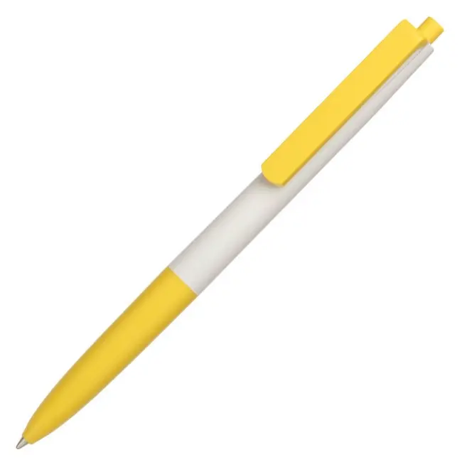 Ручка пластиковая 'Basic new' Белый Желтый 13045-03