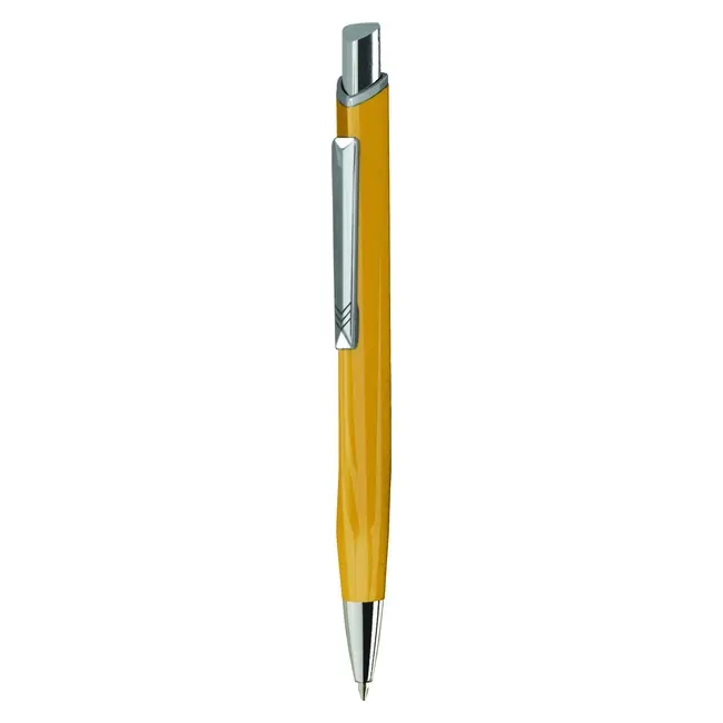 Ручка металлическая 'VIVA PENS' 'KOBI' Серебристый Желтый 8628-10