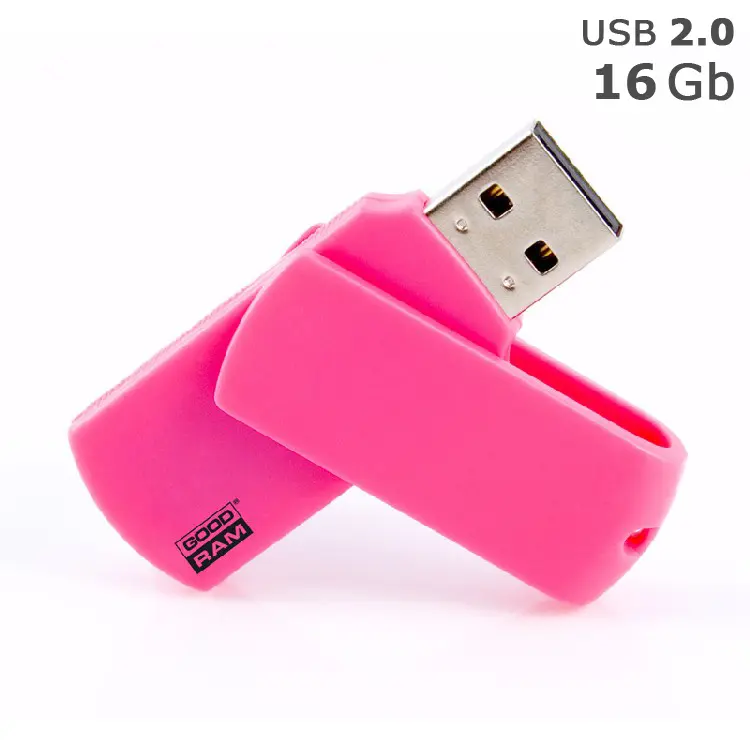 Флешка 'GoodRAM' 'COLOUR' под логотип 16 Gb USB 2.0 розовая Розовый 4764-05