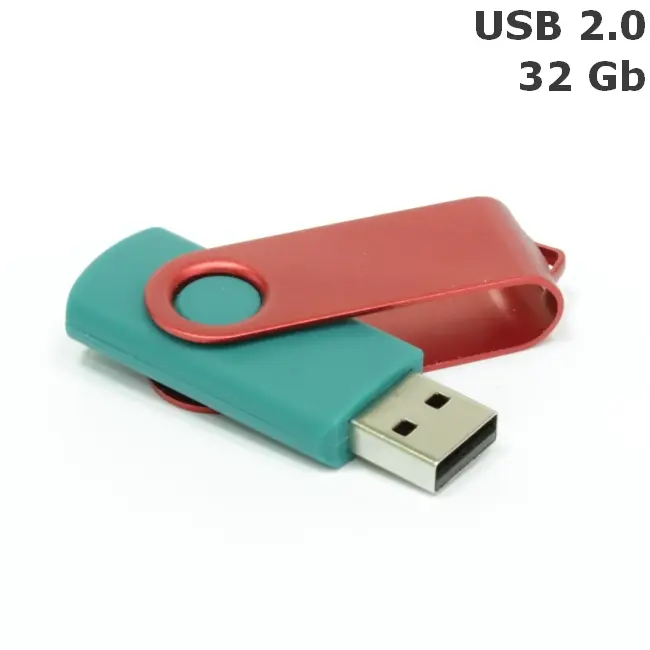 Флешка 'Twister' 32 Gb USB 2.0 Зеленый Красный 8692-56