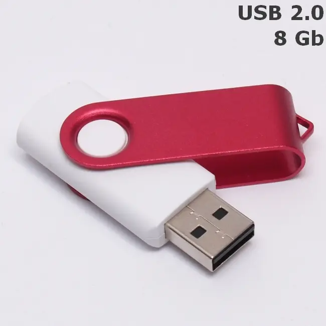 Флешка 'GoodRAM' 'Twister' под логотип 8 Gb USB 2.0 красно-белая Белый Красный 4931-10