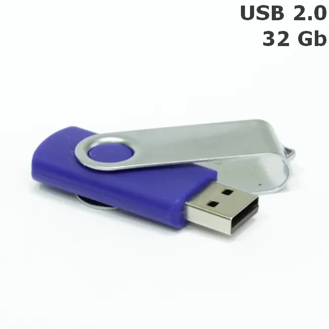 Флешка 'Twister' 32 Gb USB 2.0 Серебристый Темно-синий 8692-86
