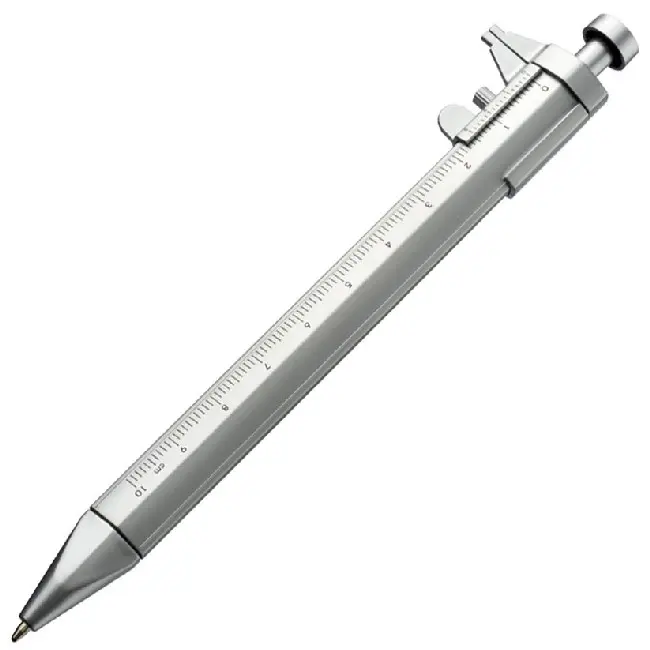 Ручка пластикова з штангенциркулем Серебристый 4676-01