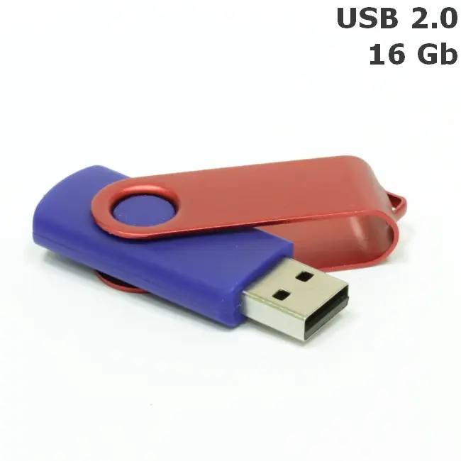 Флешка 'Twister' 16 Gb USB 2.0 Темно-синий Красный 3675-35