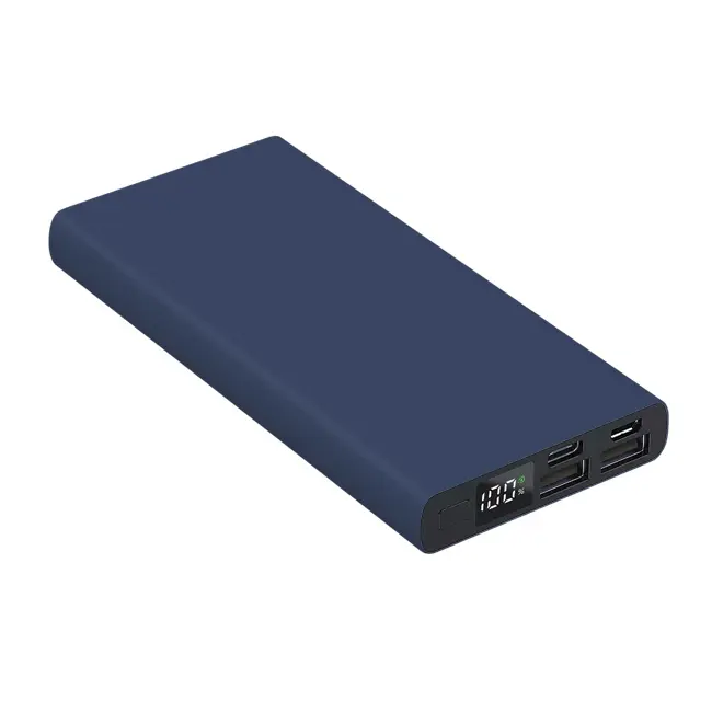 Універсальна мобільна батарея Powerbank 'Model A' matt 10000 mAh Темно-синий Черный 5482-101