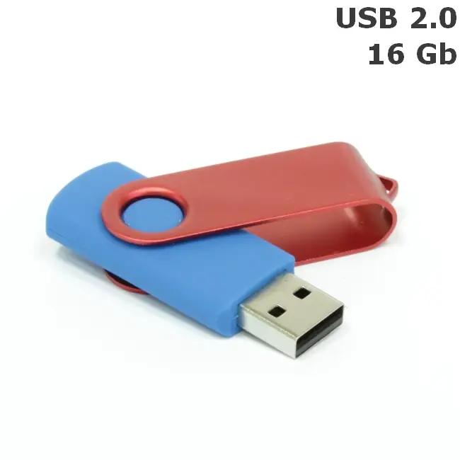 Флешка 'Twister' 16 Gb USB 2.0 Голубой Красный 3675-44