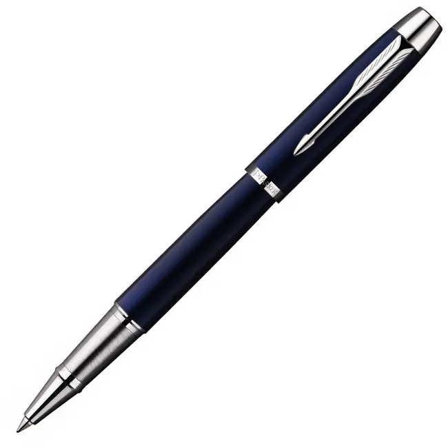 Ручка 'Parker' 'IM' металлическая Серебристый Темно-синий 1479-02
