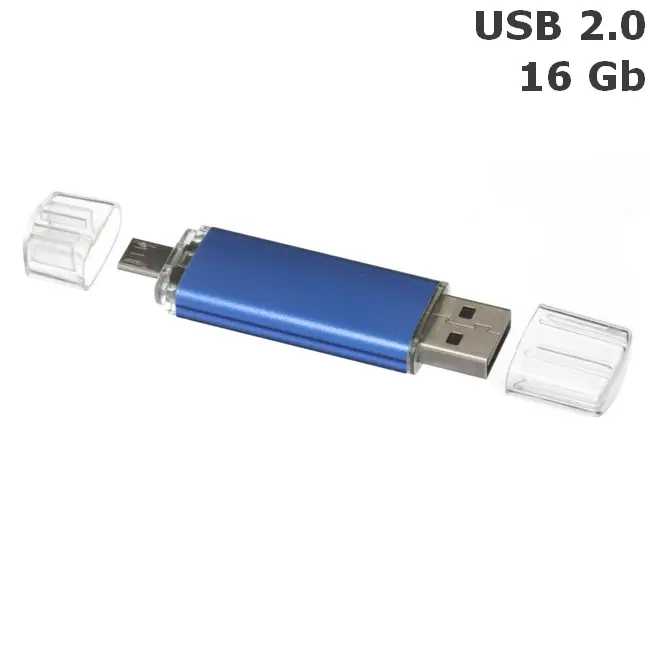 Флешка 'Dandy Double' 16 Gb USB 2.0 Синий 8677-05