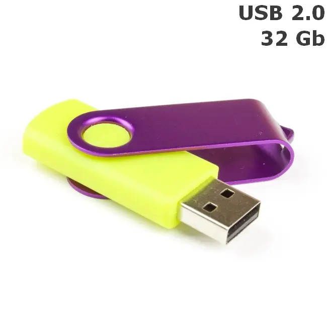 Флешка 'Twister' 32 Gb USB 2.0 Желтый Фиолетовый 8692-138