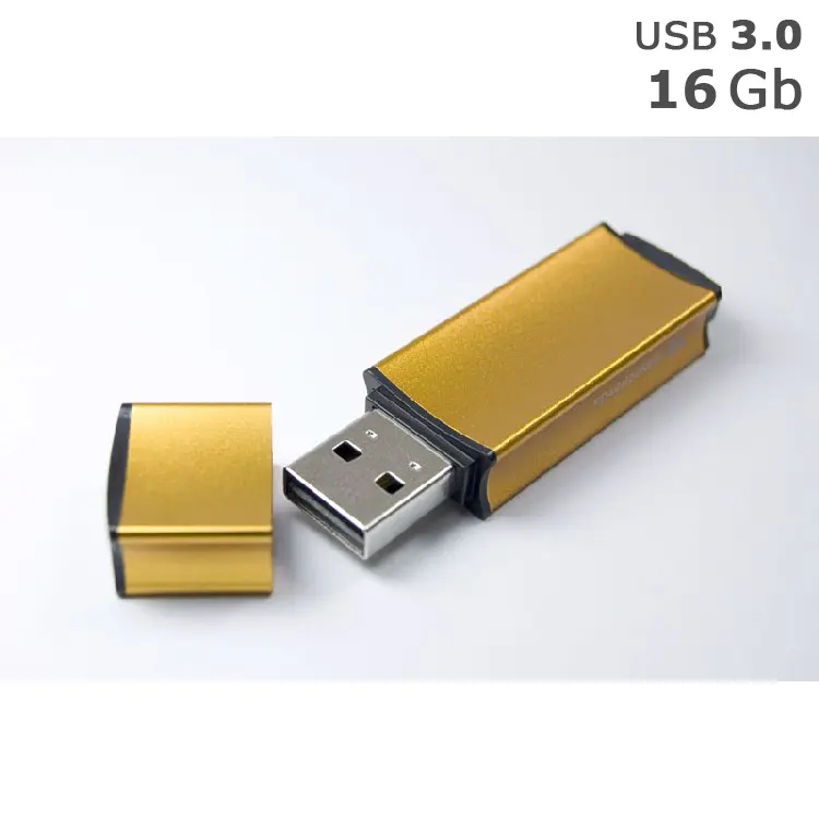 Флешка 'GoodRAM' 'EDGE' под логотип 16 Gb USB 3.0 золотистая Золотистый 4402-09