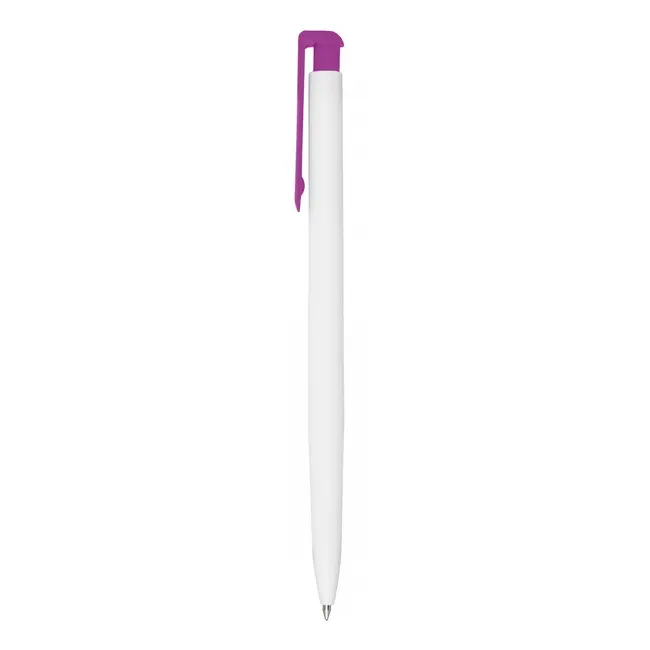 Ручка пластиковая Белый Фиолетовый 8702-04