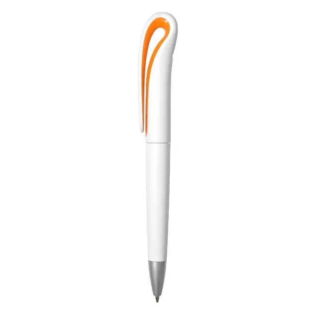 Ручка пластиковая Серебристый Белый Оранжевый 3614-05