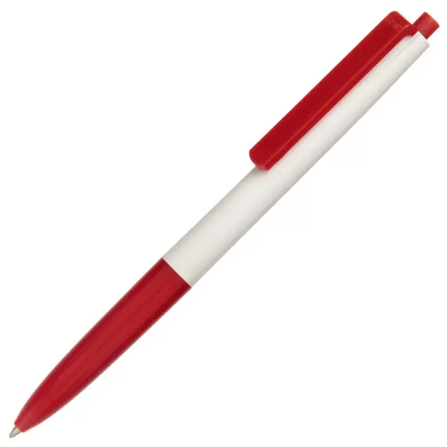 Ручка пластиковая 'Basic new' Белый Красный 13045-02