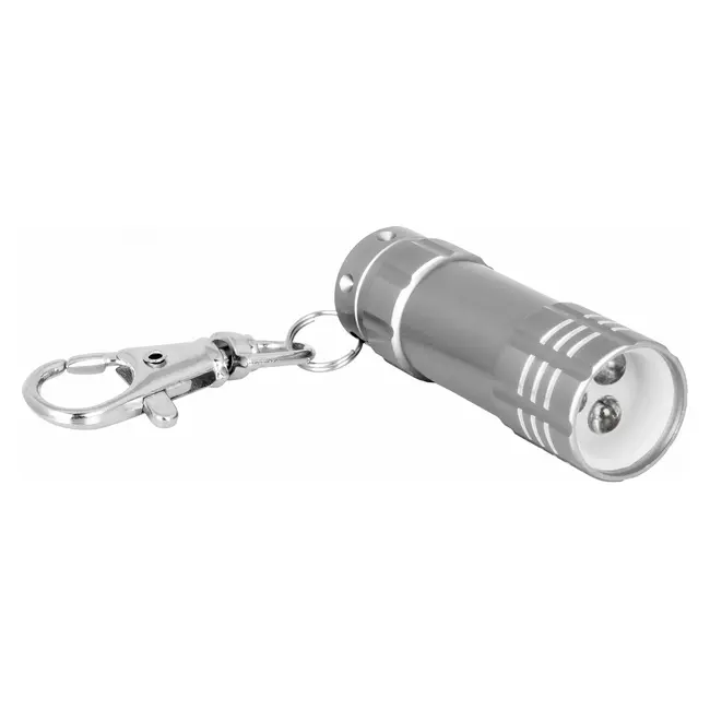 Брелок ліхтарик 3 LED Серебристый Серый 8715-05