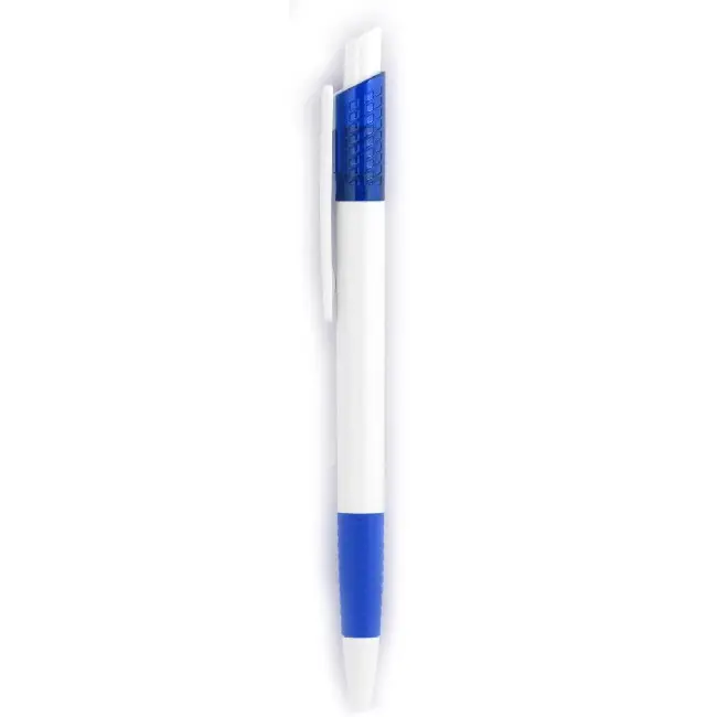 Ручка из глянцевого пластика Белый Синий 4679-04